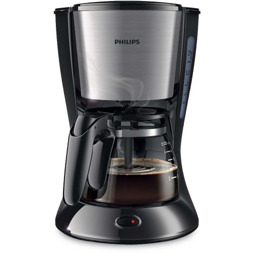 필립스 Philips Daily Mini-Filterkaffeemaschine 21,8x 19,8x 29cm one size Schwarz/Metall