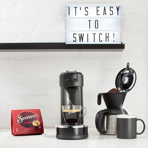 필립스 Philips SENSEO Switch Kaffeemaschine Titan