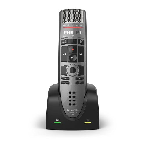 필립스 [아마존베스트]Philps Philips SMP4000 SpeechMike Air Wireless Dictation Microphone with Push Button Design