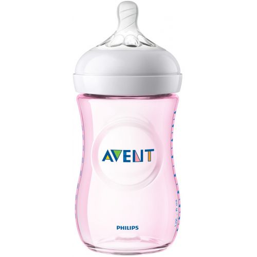필립스 [아마존베스트]Philips AVENT Philips Avent Natural Baby Bottle Pink Gift Set, SCD206/11