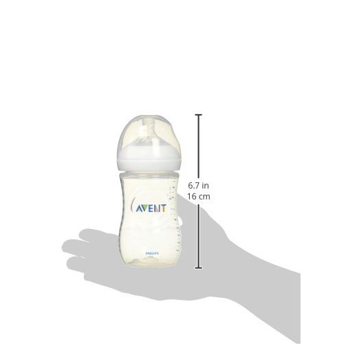 필립스 [아마존베스트]Philips AVENT Philips Avent Natural Baby Bottle, Clear, 9oz, 2pk, SCF013/27