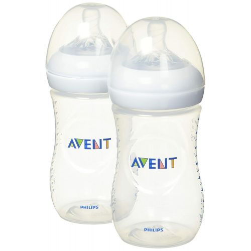 필립스 [아마존베스트]Philips AVENT Philips Avent Natural Baby Bottle, Clear, 9oz, 2pk, SCF013/27