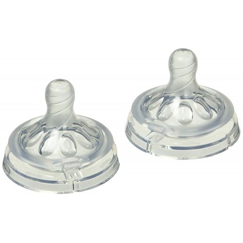 필립스 [아마존베스트]Philips AVENT Philips Avent Natural Baby Bottle Nipple, First Flow Nipple, 2 pounds, Clear