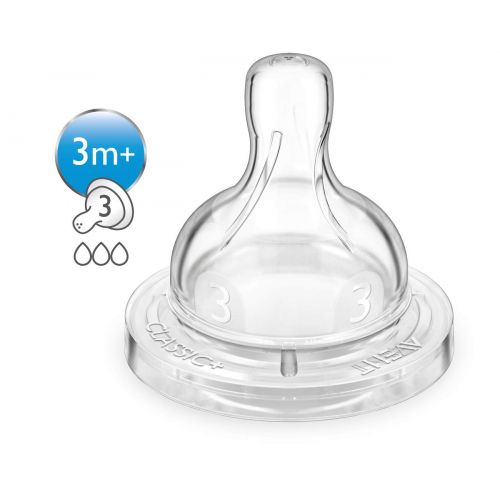 필립스 [아마존베스트]Philips AVENT Philips Avent Medium Flow Nipple, 4pk, SCF423/47