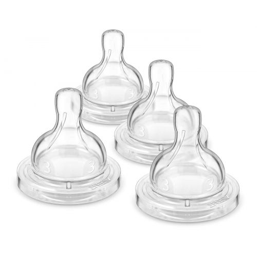 필립스 [아마존베스트]Philips AVENT Philips Avent Medium Flow Nipple, 4pk, SCF423/47