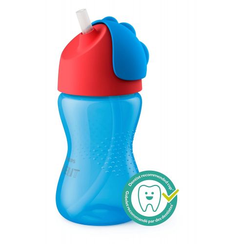 필립스 [아마존베스트]Philips AVENT Philips Avent My Bendy Straw Cup, 10oz, 2pk, Blue/Green, SCF792/21