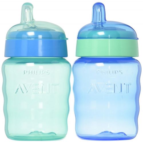 필립스 [아마존베스트]Philips AVENT Philips Avent My Easy Sippy Cup, 9 Ounce, Blue/Green, Stage 2 (Colors May Vary)