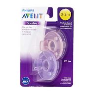 [아마존베스트]Philips AVENT Philips Avent Soothie Pacifier, Pink/Purple, 0-3 Months, 2 Count