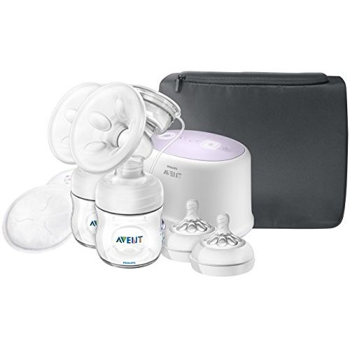 필립스 [아마존베스트]Philips Avent Double Electric Breast Pump + Bonus Power Cushion, SCF334/22