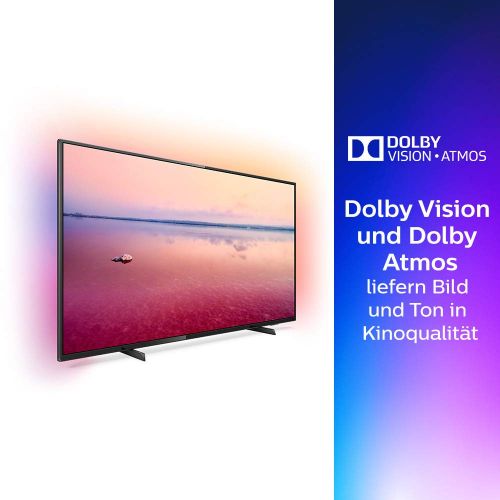 필립스 [아마존 핫딜]  [아마존핫딜]Philips Ambilight 55PUS6704/12 Fernseher 139 cm (55 Zoll) LED Smart TV (4K UHD, HDR 10+, Dolby Vision, Dolby Atmos, Smart TV) Schwarz