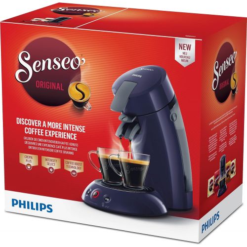 필립스 [아마존 핫딜]  [아마존핫딜]Philips Senseo HD6554/40 Kaffeepadmaschine (Crema Plus, Kaffeestarkewahl) dunkelblau