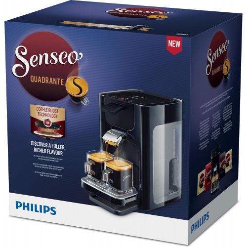 필립스 [아마존 핫딜]  [아마존핫딜]PHILIPS Philips HD7865/60 Senseo Quadrante Kaffeepadmaschine, Edelstahl, 1.2 Unknown_Modifier, Schwarz