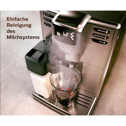 필립스 [아마존 핫딜]  [아마존핫딜]PHILIPS Philips 5000 Serie EP5365/10 Kaffeevollautomat (integrierte Milchkaraffe) Edelstahl Front