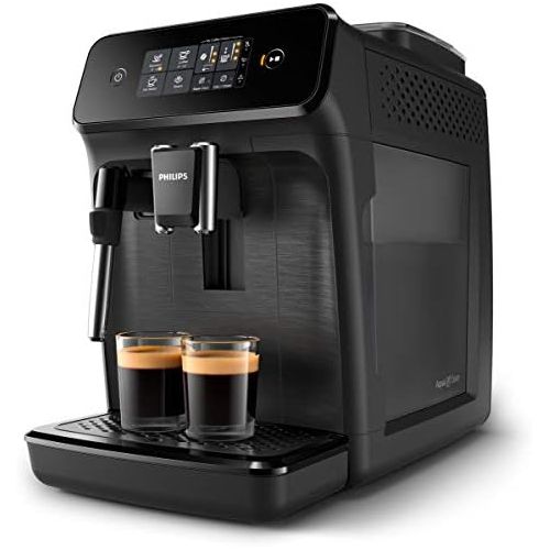 필립스 PHILIPS Philips EP1220/00 Serie 1200 Espresso-Kaffeeautomaten, mattes Schwarz, 1,8 l, Stahl