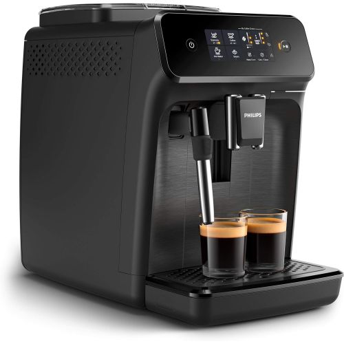 필립스 PHILIPS Philips EP1220/00 Serie 1200 Espresso-Kaffeeautomaten, mattes Schwarz, 1,8 l, Stahl