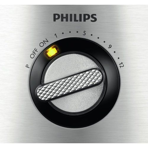 필립스 Philips HR7778/00 Kuechenmaschine (1.300 Watt, inkl. Knethaken, Entsafter, Standmixer und Zitruspresse) schwarz/silber