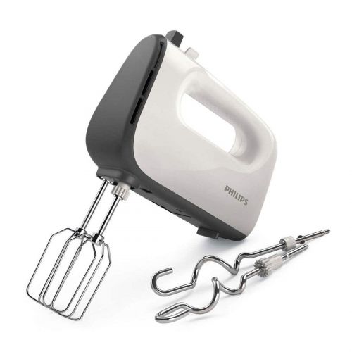 필립스 Philips HR3741/00 Handmixer (450 Watt, 5 Geschwindigkeiten plus Turbo) weiss/schwarz