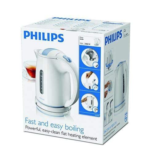 필립스 Philips HD4646/20 Serie Wasserkocher (1,5 Liter, 2400 Watt, Anti-Kalk), schwarz + Philips HD2581/90 Toaster, integrierter Broetchenaufsatz, 8 Braunungsstufen, schwarz