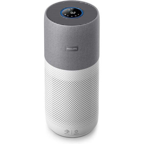 필립스 Philips AC3033/10 Luftreiniger Connected 3000I (fuer Allergiker und Raucher, bis zu 104M², Cadr 400M³/H, Aerasense-Sensor, mit App-Steuerung) weiss/grau mit Ersatzfilter FY3430/30