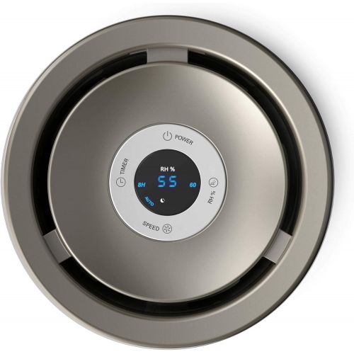 필립스 Philips HU4803/01 Luftbefeuchter (bis zu 25m², hygienische Nano-Cloud-Technologie, leiser Nachtmodus, Automodus) weiss und grau metallic