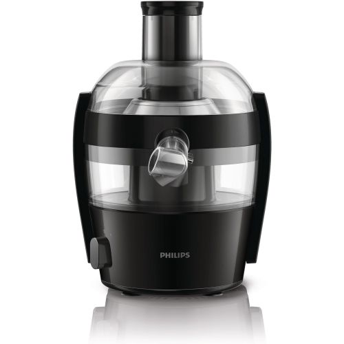 필립스 Philips HR1832/00 Viva Collection Entsafter 500 W, kompaktes Design, 1,5 L in einem Durchgang, schnelle Reinigung, schwarz