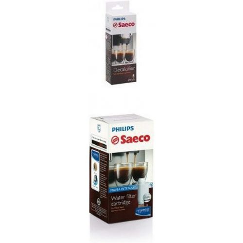 필립스 Philips Saeco Espresso Machine Liquid Decalcifier and CA6702/00 Intenza Water Filter Bundle