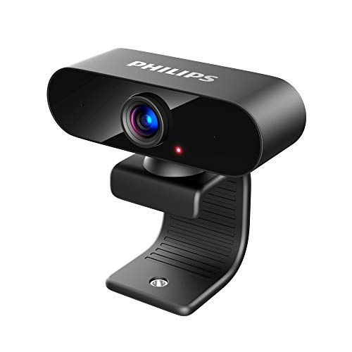 필립스 Philips Webcam with Microphone, Full HD 1080P, USB Computer Camera, Plug and Play, 360° Rotate, for PC Video Conferencing/Calling/Gaming, Laptop/Desktop Mac, Skype/YouTube/Zoom/Fac