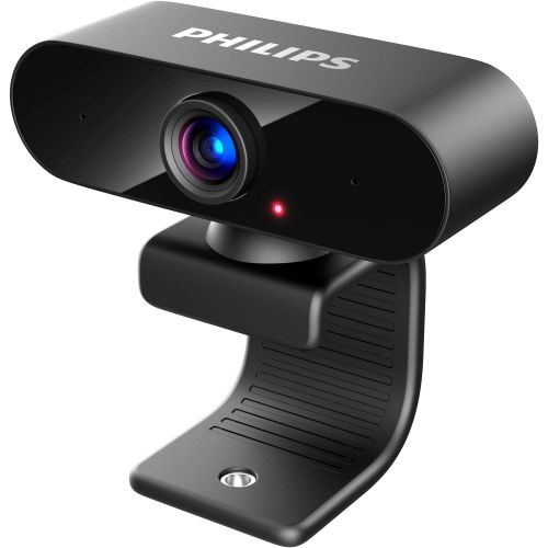 필립스 Philips Webcam with Microphone, Full HD 1080P, USB Computer Camera, Plug and Play, 360° Rotate, for PC Video Conferencing/Calling/Gaming, Laptop/Desktop Mac, Skype/YouTube/Zoom/Fac