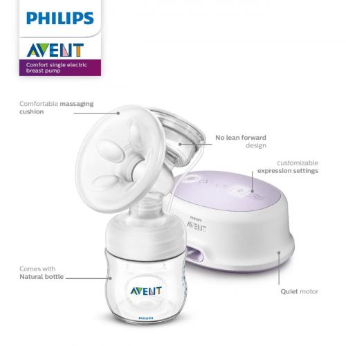 필립스 Philips Avent Single Electric SCF332/21 Breast Pump, White