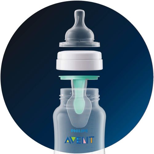 필립스 Philips Avent Newborn Flow Nipple, (2 Packs of 2 Nipples)