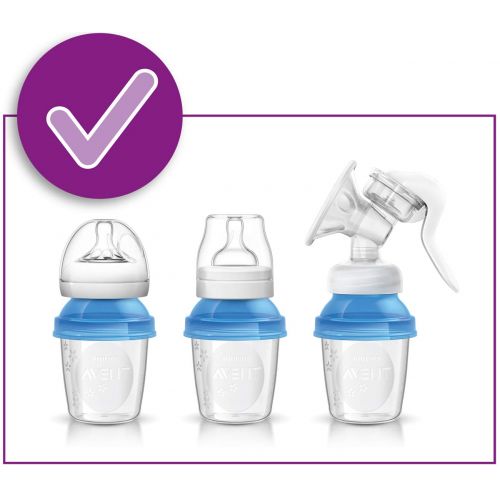 필립스 Philips AVENT Breast Milk Storage Cups, 6 Ounce (Pack of 10)