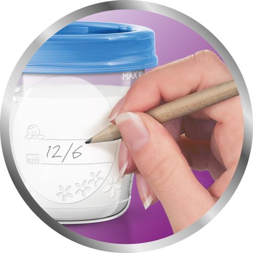 필립스 Philips AVENT Breast Milk Storage Cups, 6 Ounce (Pack of 10)