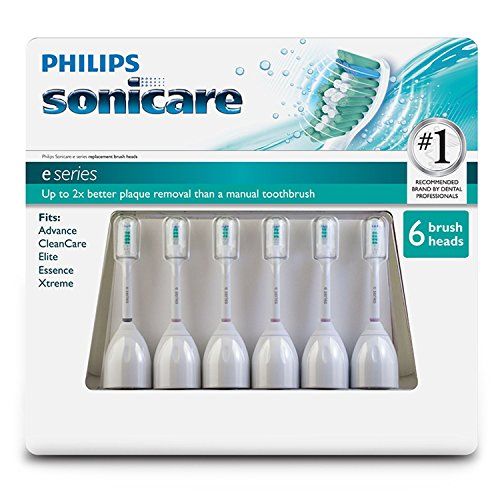 필립스 Philips Sonicare E Series Standard Brush Heads - 6 Pack