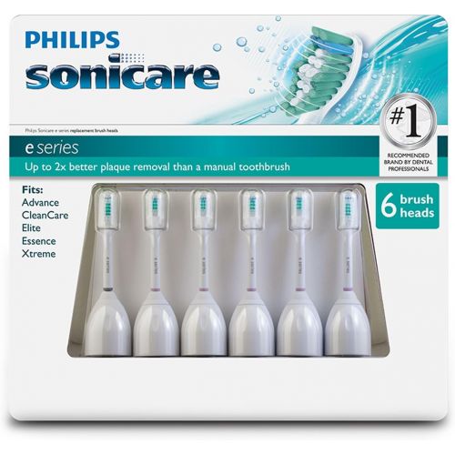 필립스 Philips Sonicare E Series Standard Brush Heads - 6 Pack