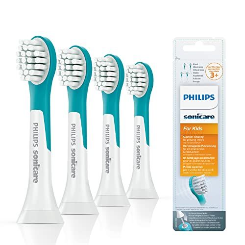 필립스 Philips Sonicare Original brush for kids HX6034 / 33, gentle cleaning of childrens teeth, from 3 years, 4 pieces