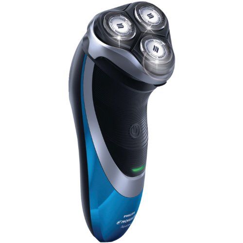 필립스 Philips Norelco Cordless Powertouch with Aquatec Electric Razor, Super Lift and Cut Dual-Blade, Flexing Heads, Pop-Up Trimmer, 3 Minute Quick Charge, LED Battery Indicator, Fully W