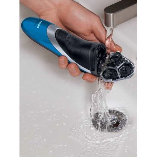 필립스 Philips Norelco Cordless Powertouch with Aquatec Electric Razor, Super Lift and Cut Dual-Blade, Flexing Heads, Pop-Up Trimmer, 3 Minute Quick Charge, LED Battery Indicator, Fully W