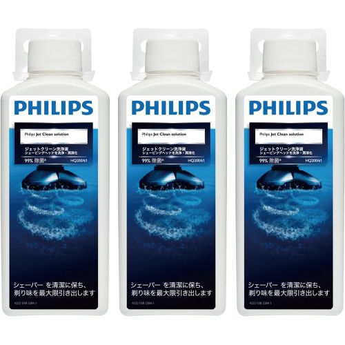 필립스 Japanese Men shavers Philips jet clean dedicated cleaning solution [three packs 300ml] HQ203 / 61