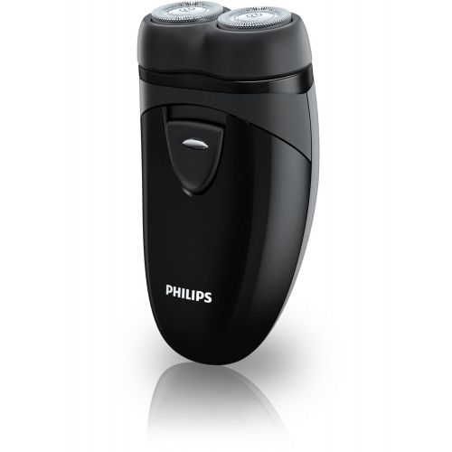 필립스 Philips Norelco Norelco Travel Mens Shaver with Close-Cut Technology and Independent Floating Heads, Self-Sharpening Blades, 2 x AA Batteries Included by Philips