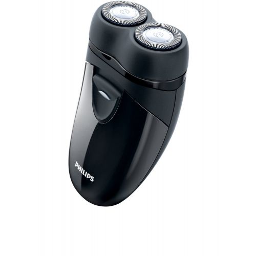 필립스 Philips Norelco Norelco Travel Mens Shaver with Close-Cut Technology and Independent Floating Heads, Self-Sharpening Blades, 2 x AA Batteries Included by Philips