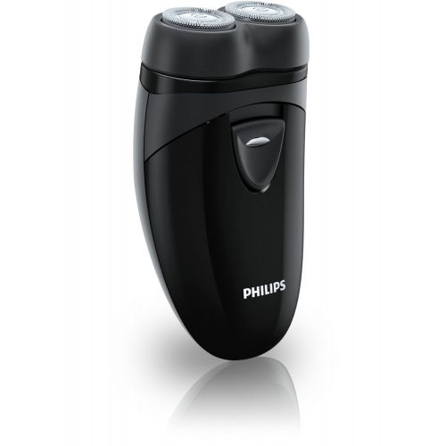 필립스 Philips Norelco Norelco Travel Mens Shaver with Close-Cut Technology and Independent Floating Heads, Self-Sharpening Blades, 2 x AA Batteries Included by Philips