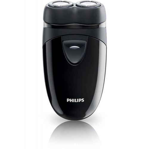 필립스 Philips Norelco Norelco Travel Mens Shaver with Close-Cut Technology and Independent Floating Heads, Self-Sharpening Blades, 2 x AA Batteries Included by Philips