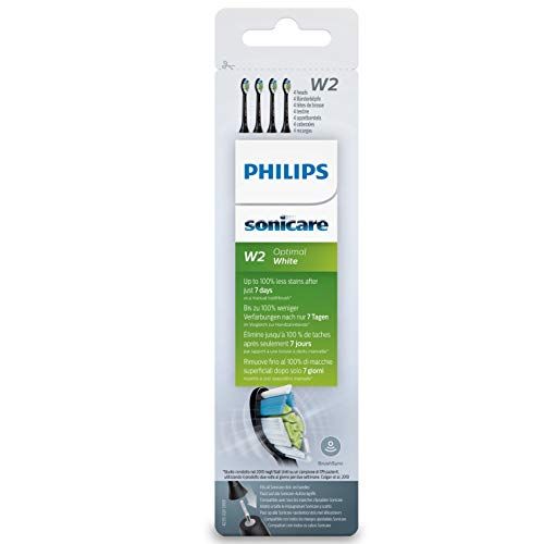 필립스 Philips Sonicare W2 Optimal White, Standard Sonic Toothbrush Heads - 4 Pack