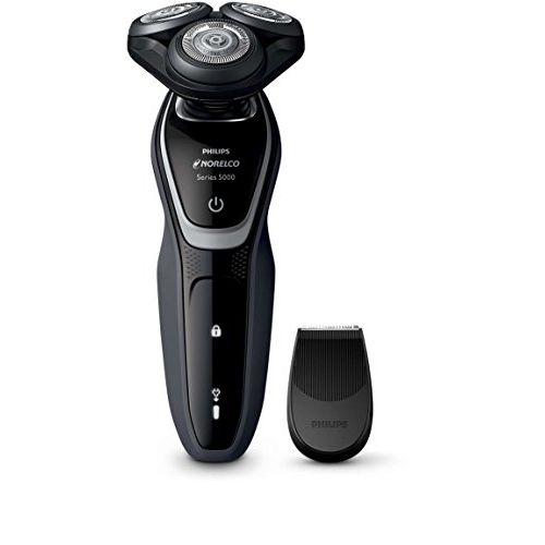 필립스 Philips Norelco Electric Shaver 5110 Wet & Dry, S5205/81, with SmartClick Precision Trimmer