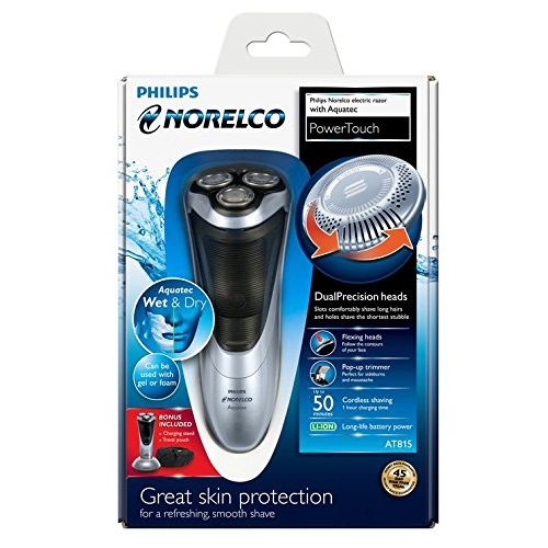 필립스 Philips Norelco AT815 PowerTouch Shaver with Aquatec Technology