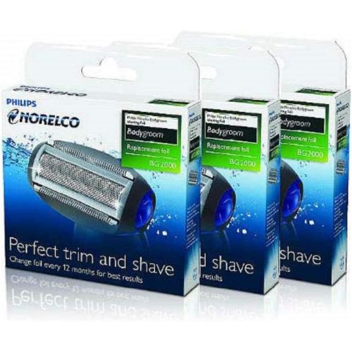 필립스 Philips Norelco Bodygroom Replacement Trimmer/Shaver Foil (Pack of 3)