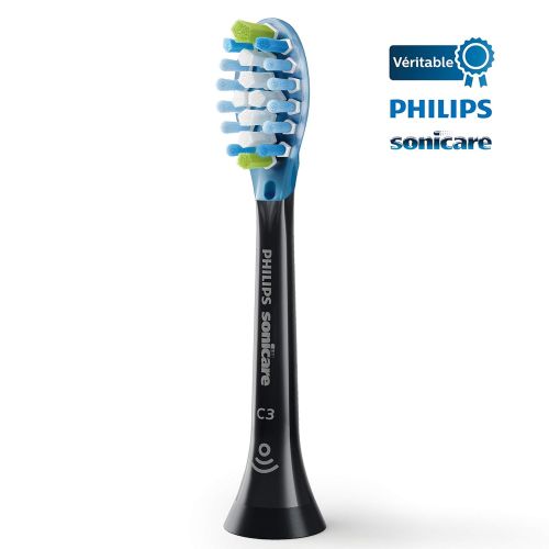 필립스 Philips Sonicare Premium Plaque Defence BrushSync Enabled Replacement brush Heads, 4pk Black - HX9044/33