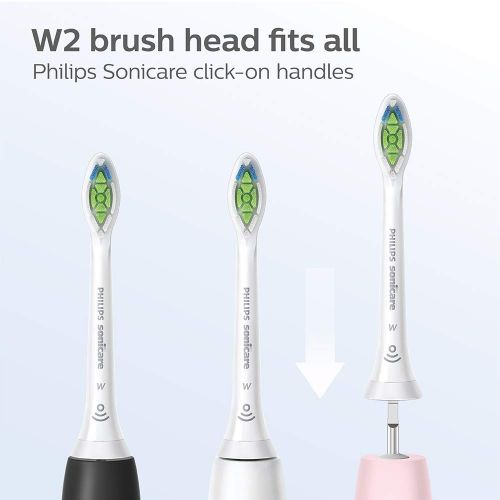 필립스 Philips Sonicare HX6064/10Set of 4Brush Heads Best White White W2with brushsync White