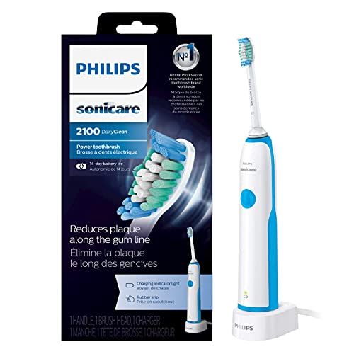 필립스 Philips Sonicare DailyClean 2100 rechargeable Electric Toothbrush, HX3211/17