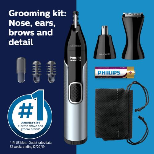 필립스 Philips Norelco Nose Trimmer 5000 For Nose, Ears and Eyebrows NT5600/42